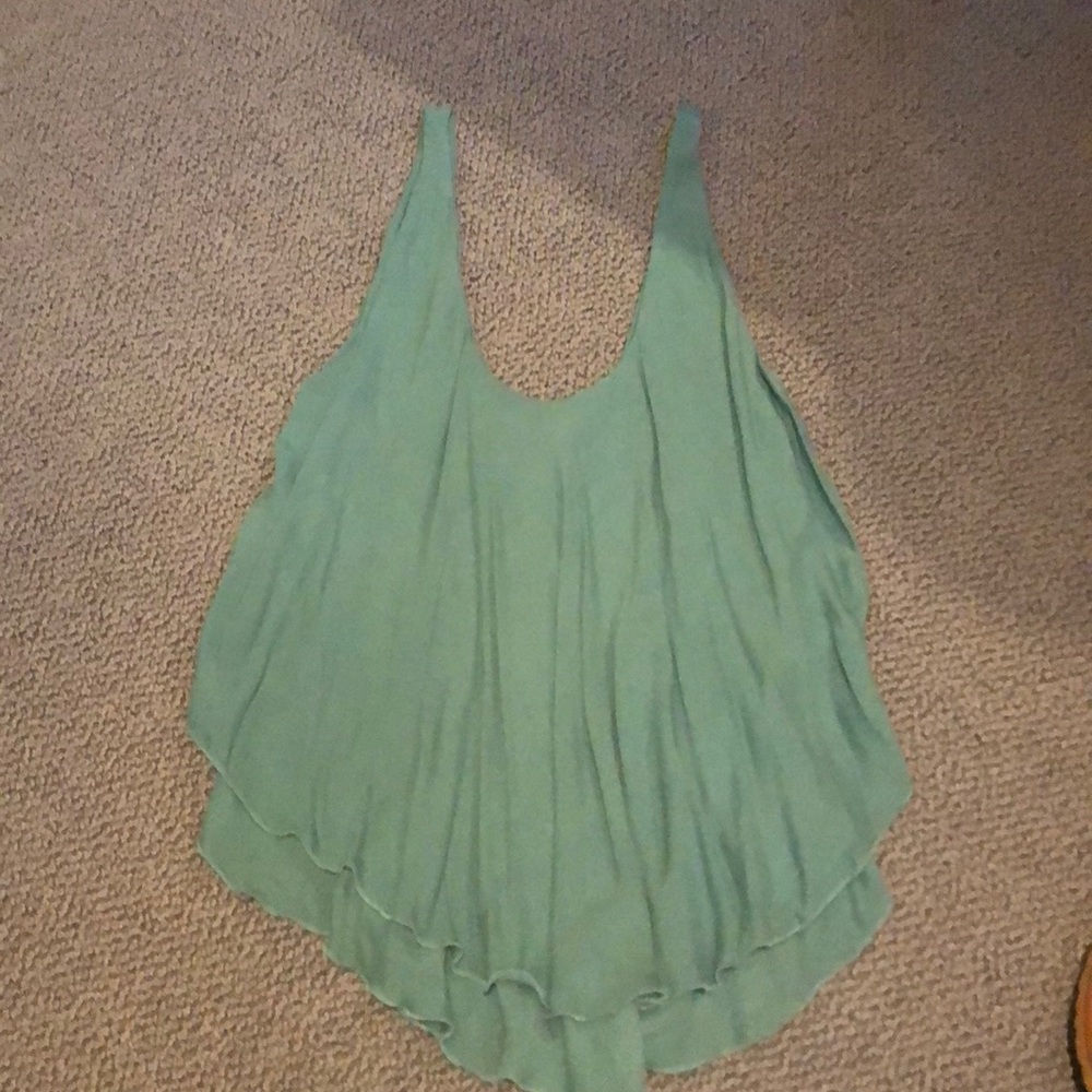 NEVER WORN Free People green tank top